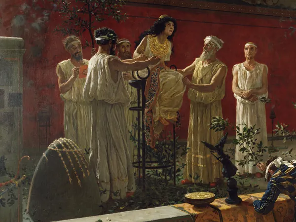 The Oracle, Camillo Miola (Biacca) (1840–1919)