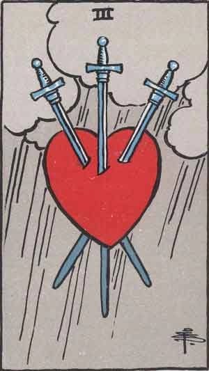 Three of Swords Tarot Card Meaning