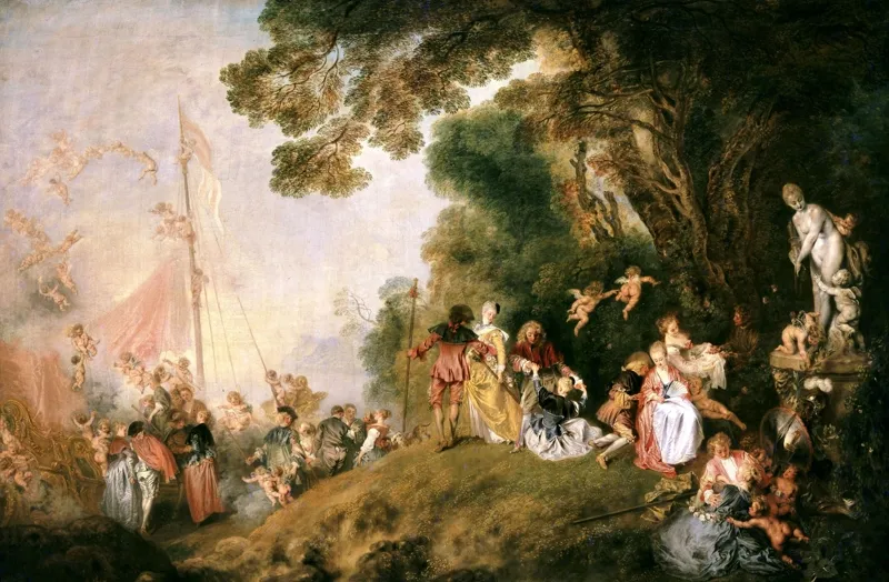 Pilgrimage to Cythera by Jean-Antoine Watteau, 1718