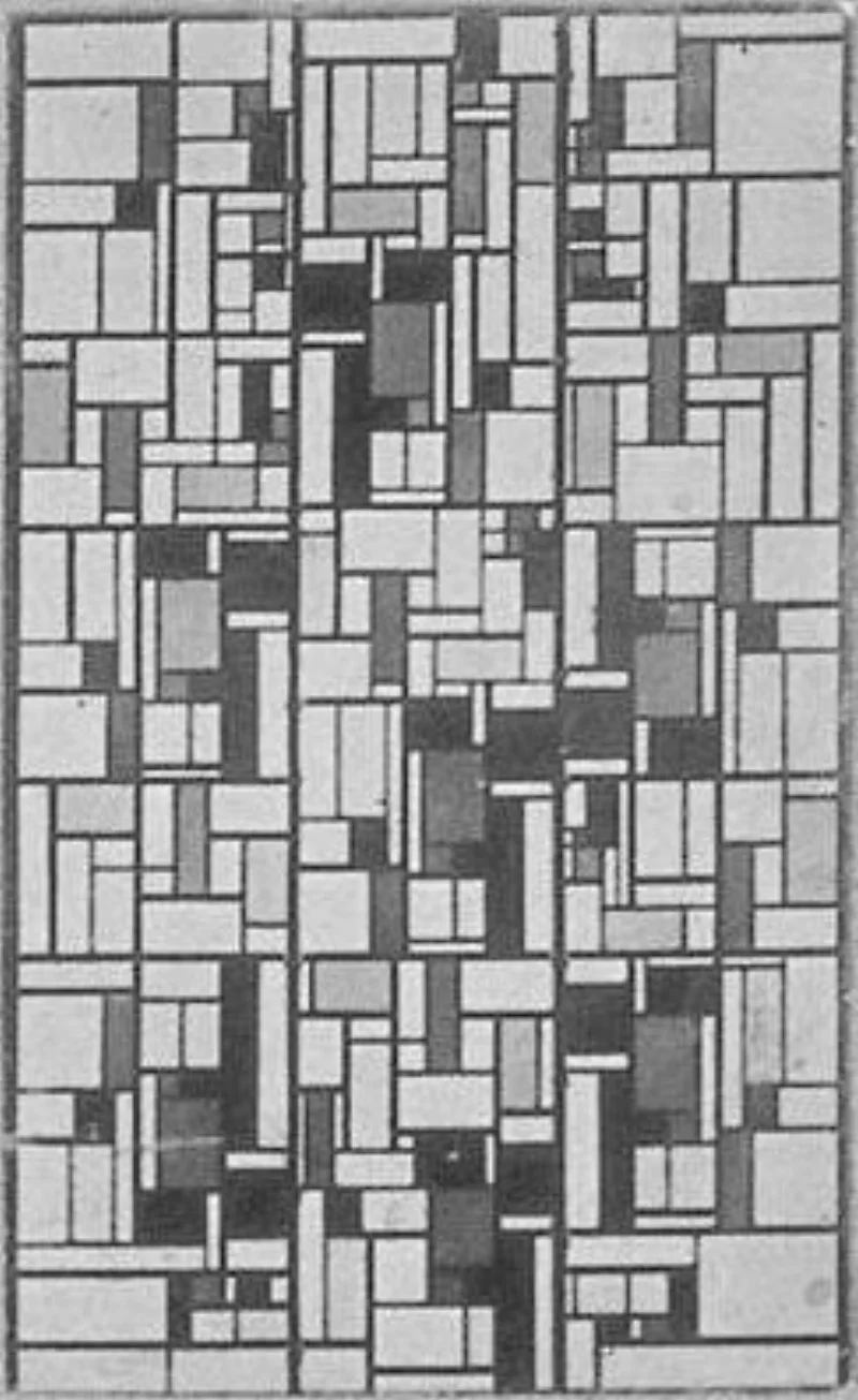 Leaded Glass Composition V Leaded Glass Composition V by Theo van Doesburg, 1918