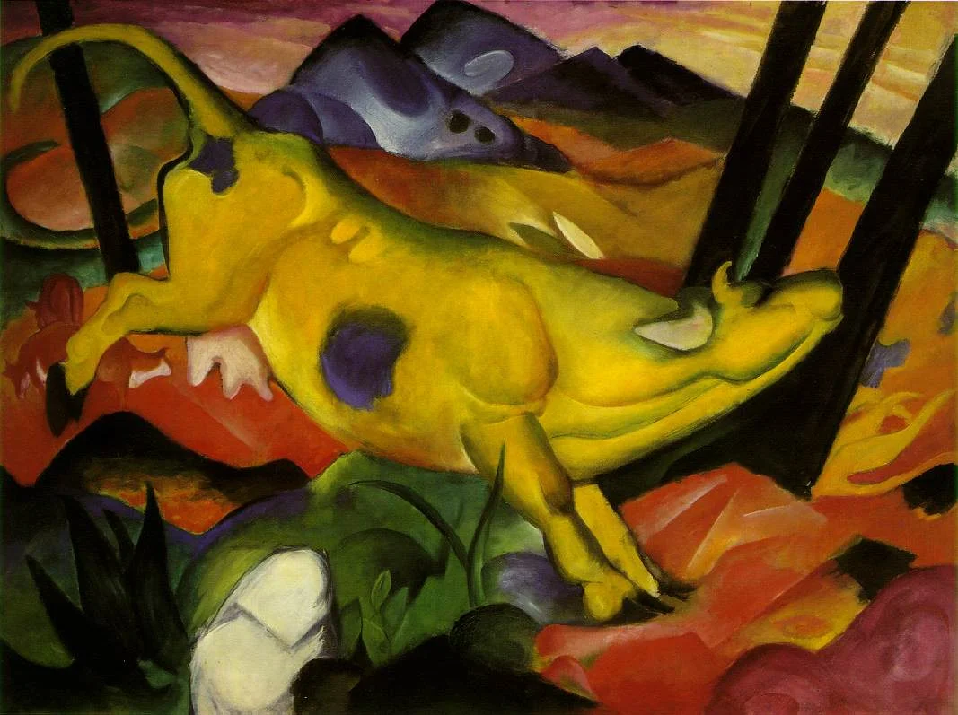 The Yellow Cow by Franz Marc, 1911