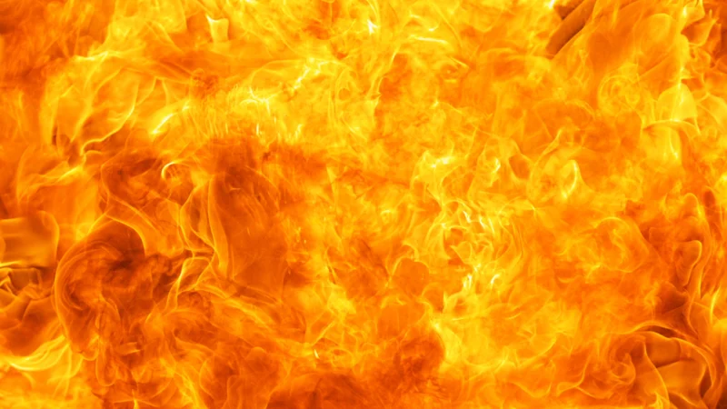 Fire element in its raw, transformative state