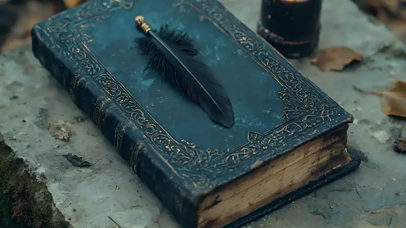 Classical grimoire illustration showing a goetic seal and ritual implements