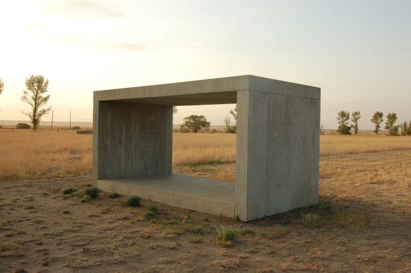 Donald Judd concrete blocks