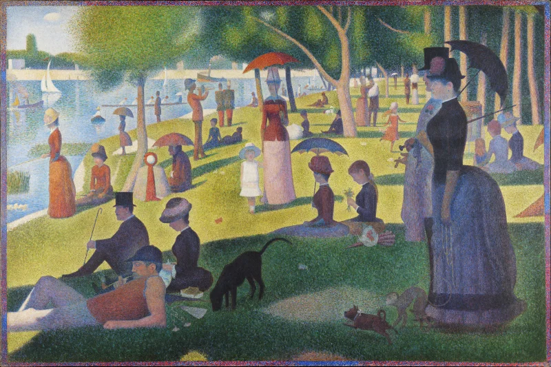 A Sunday on La Grande Jatte A Sunday on La Grande Jatte by Georges Seurat, 1884-86